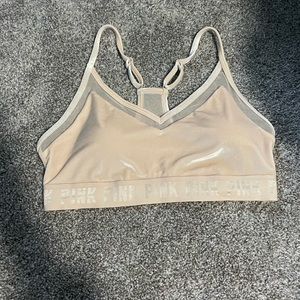 PINK Sport Victoria’s Secret Ultimate Velvet and Mesh Sports Bra